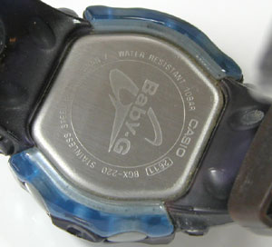カシオ腕時計(CASIO)Baby-G/BGX220-2611タフ・ソーラー裏蓋