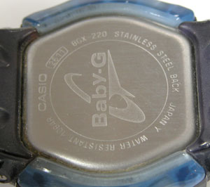 カシオ腕時計(CASIO)Baby-G/BGX220-2611タフ・ソーラー裏蓋2