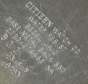 �V�`�Y���r���v(CITIZEN)�G�N�V�[�hEXCEED2730-274���W�L��