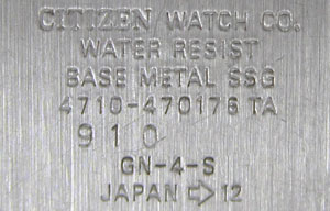 CITIZEN�r���v�i�V�`�Y���jFORMA4710-470176���W�L��