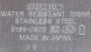 �Z�C�R�[�r���v(SEIKO)���L�A/5Y89-0B20���������W�L��