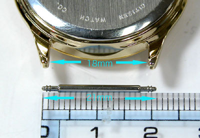 腕時計バンド・ベルト交換ベルトバネ棒の幅